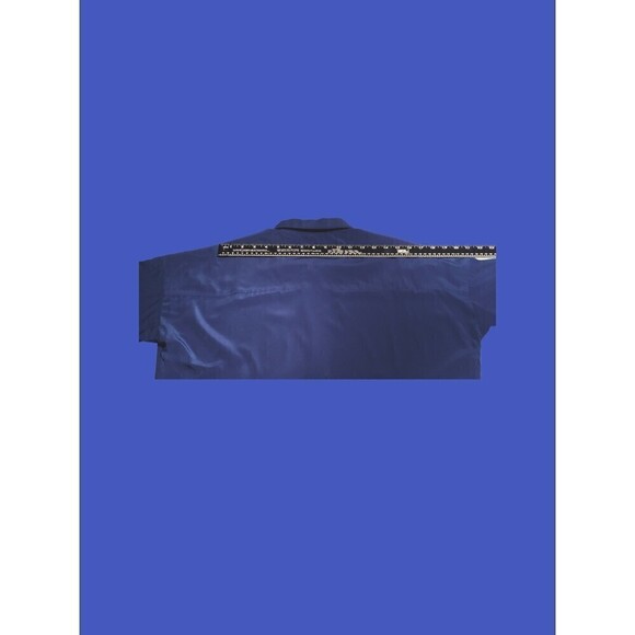 Chico’s Oversized Blouse, Tab Sleeve, ROYAL BLUE, Chico’s Size 1/US Size 8, NWOT - Picture 8 of 9